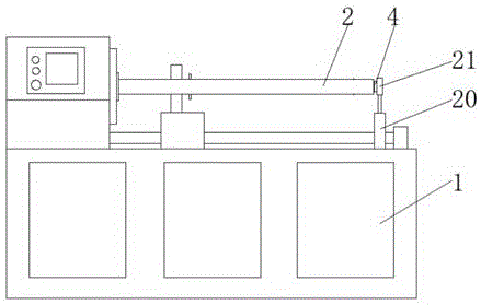 一種紙管生產用精切機的定位機構的制作方法