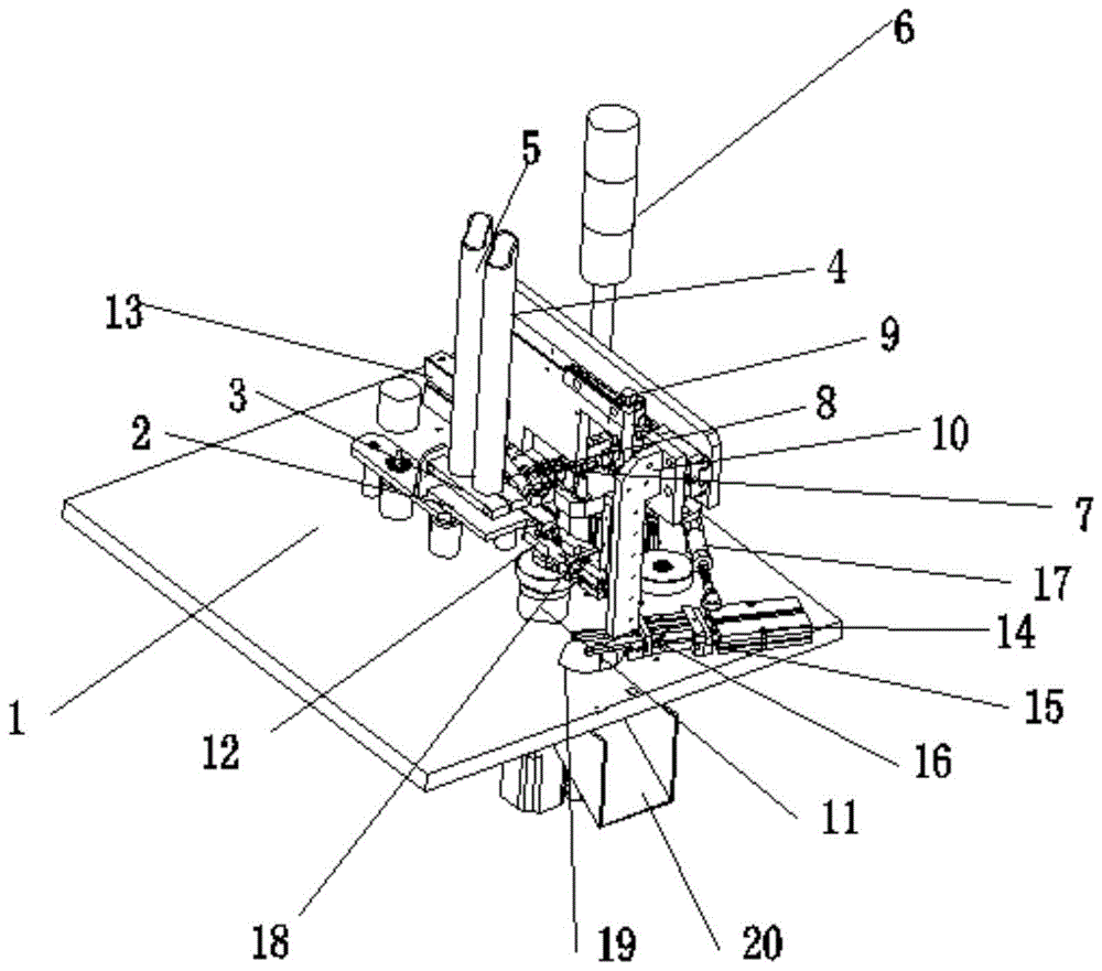 一種不干膠紙分切或復卷機的自動上軸下料機構的制作方法